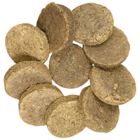 Agnihotra Organic Desi Cow Dung Cakes for Puja and Hawan | Natural Uple | Pack of 10