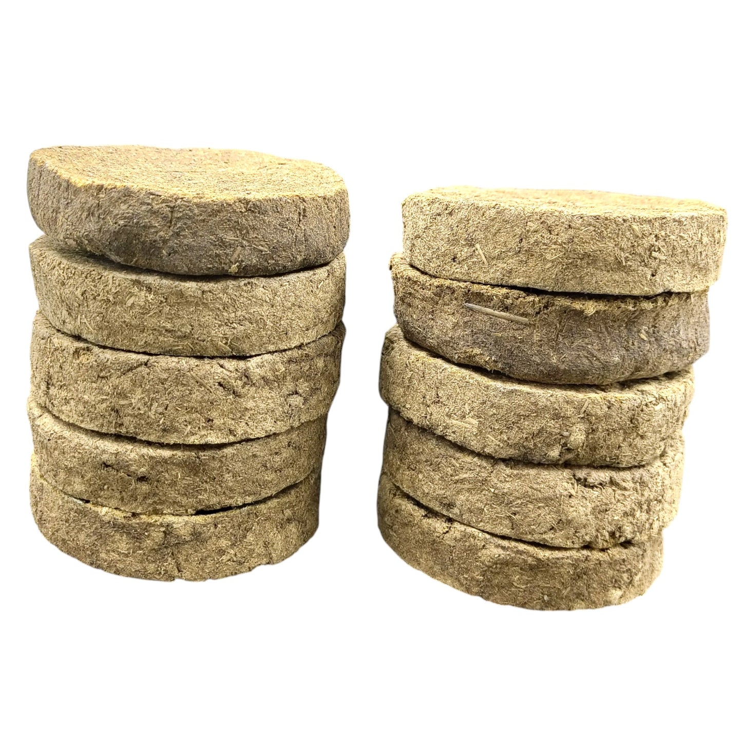 Agnihotra Organic Desi Cow Dung Cakes for Puja and Hawan | Natural Uple | Pack of 10