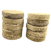 Agnihotra Organic Desi Cow Dung Cakes for Puja and Hawan | Natural Uple | Pack of 10